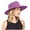 Purple, variant on Ticikt Women's Summer Outdoor Breathable Sun Mountaineering Horsetail Hole Visor Fisherman's Hat,Color:Purple