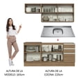 thumbnail image 5 of Cocina Integral Completa Madesa Glamy 180cm Con Tarja MM 13, 5 of 5