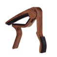 thumbnail image 1 of Aluminum Alloy Wood Color Guitar Capo for 6-string Folk Guitar Electric Guitar with 3pcs Random Color Picks, 1 of 1