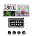 thumbnail image 2 of Evergreen Indoor Outdoor Doormat Bundle Set of 5 - Frame and 4 Holiday Seasonal Inserts Valentine's Love Easter Tulips 4th of July and St. Patricks, 2 of 8