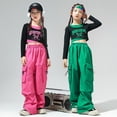 thumbnail image 4 of Ropa de moda de hip hop para niños, ropa de actuación de jazz hip hop con dopamina para niñas, traje para niñas, modelo T, espectáculo en escena, genial, 4 of 4