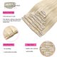 thumbnail image 4 of Extensiones de pelo con clip FIPOHIRA Platinum Blonde 40 cm 90 g, 4 of 9