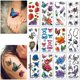 thumbnail image 4 of Tatuajes Temporales 3D Mariposa Rosa Flor Arte Corporal Pegatina Impermeable Tatuajes De Larga Duración Pegatinas 20 Hojas sonducket HA036133-00, 4 of 6