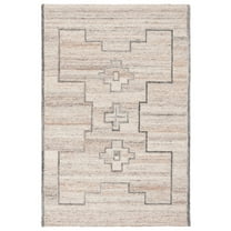 SAFAVIEH Kenya Alphonse Geometric Area Rug, Brown/Beige, 4' x 6'