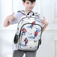 thumbnail image 6 of FORMRS Unisex School Backpack 17" Student Travel Bag with Laptop Compartment, Ice Rink, 6 of 7
