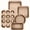 Gold, variant on Premium 17 Piece Bakeware Sets | Carbon Steel, Non Stick & Oven Safe up to 500°F | Complete Baking Kit includes 9 Inch Round Cake Pans - Spring Form Pan - Cookie Sheets - Muffin Pan