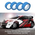thumbnail image 2 of Wweixi 4 Pcs 1/18 Remote Control Model Car Tire Tread Pattern Replaceable Part Kit Replacement for WLtoys A949 A959 A969 A979 K929 Blue, 2 of 8