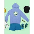 thumbnail image 3 of Alien Emoji Vibes Only - Retro UFO Space Graphic Youth's Hoodie, 3 of 4