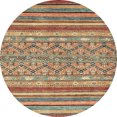 thumbnail image 1 of Ahgly Company Indoor Round Abstract Red Abstract Area Rugs, 7' Round, 1 of 6