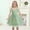 C-Green311, variant on JIAYUE Girls Spring Dresses Floral Sleeveless Halter Mid Length Ball Gown Embroidered Elegant Dancewear For Kids Fashionable Festival Party Clothes
