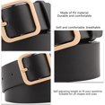 thumbnail image 2 of HUGFEGWE Ceinture en Cuir PU pour Femmes Réglable Lignes de Couture Fines Mode Décontractée Boucle à Ardillon pour Pantalon Robe CJB91-76350, 2 of 5