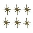 thumbnail image 2 of Zeckos Antique Gold Finish Starburst Drawer Pull Cabinet Knobs Set of 6, 2 of 8