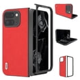 thumbnail image 4 of Allytechgroup Slim Case for Google Pixel 9 Pro Fold, Premium Leather PC Back Cover Shockproof Drop Proof Anti-Scratch Phone Case Cover for Google Pixel 9 Pro Fold, Red, 4 of 6