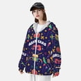 thumbnail image 4 of Pofeuu Happy Mardi Gras Print Sun Protection Outdoor Lightweight Full Zip UV Cooling Hoodie Long Sleeve Summer Clothing for Outdoor Hiking-Large, 4 of 5