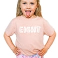 thumbnail image 2 of Floral Eight Birthday Shirt for Girls Cute Children's Flower Theme Birthday Party Outfit Peach Shirt Youth Medium, 2 of 4