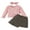 Pink, variant on Bagilaanoe 3Pcs Little Girls Fall Clothes Toddler Long Sleeve Jacket Tops   Skirt   Headband 2T 3T 4T 5T 6T 7T 8T Kids Casual Skirt Set