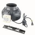 thumbnail image 1 of 6 Inch Inline Duct Fan Adjustable Speed External Rotor Fan for Grow Tent Greenhouses Basements US Plug 100‑120V, 1 of 21