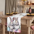 thumbnail image 2 of Table Runners 70 Inches Long Dress Scarves, Bunny Easter Farmhouse Coffee/Dining/Kitchen Table Decor, Holiday Table Runner, Eucalyptus Leaves Spring Floral Eggs Weeping 13x70 Inch, 2 of 9