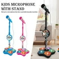 thumbnail image 2 of tkerinse Kids Microphone with Stand, Kids Karaoke Machine with Lights, Karaoke Microphone Toys with Adjustable Stand & LED Lights, Standing Singing Machine Gifts for Boys Girls, 2 of 6