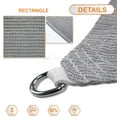 thumbnail image 1 of Sunshades Depot 14' x 23' Sun Shade Sail Rectangle Permeable Canopy Light Gray / Light Grey Custom Size Available Commercial Standard, 1 of 5