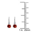 thumbnail image 5 of Aonejewelry1.80 Carats Gemstone Diamond Dangling Earrings for Women In 14K White Gold Prong-Setting, 5 of 6