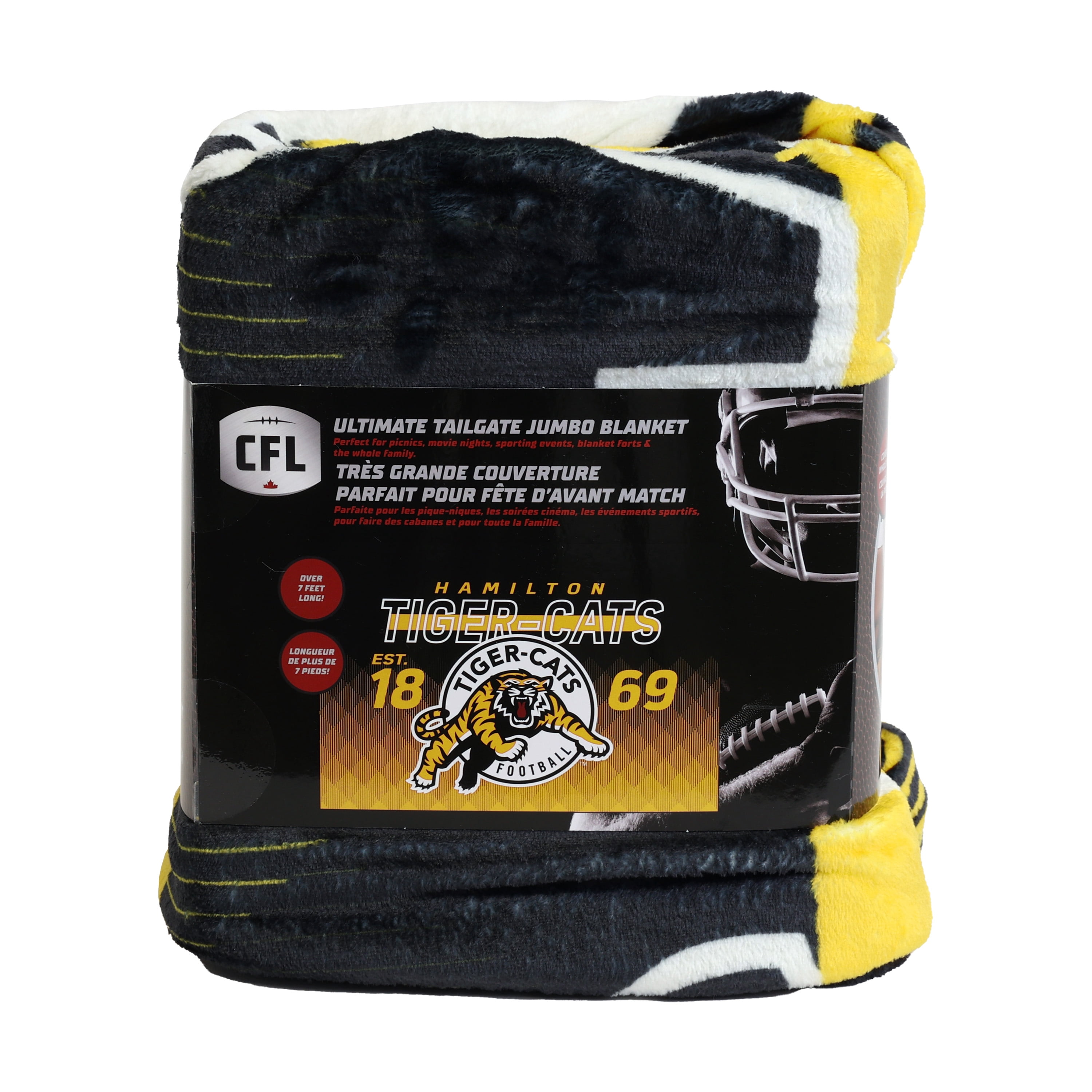 Couverture familiale des Tigercats de Hamilton de la LCF, 62 po x 90 po