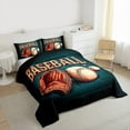 thumbnail image 3 of Castle Fairy Sport Baseball Full Size Comforter Sets,Abstract Vintage Bedding Sets, 3 of 8