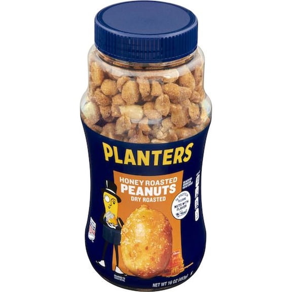 Planters Dry Honey Roasted Peanut, 16 Ounce -- 12 per Case.