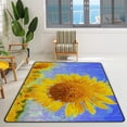 thumbnail image 3 of SKYSONIC Area Rug Beautiful Blooming Sunflowers Field Nursery Rug Floor Mat Kids Playing Mat for Living Room Bedroom, 80x58 in, 3 of 6