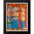 thumbnail image 2 of Grey, Jace 19x24 Black Modern Framed Museum Art Print Titled - Relax In Paris, 2 of 5