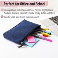 thumbnail image 7 of Mr. Pen- Pencil Case, Pencil Pouch, 3 Pack, Blue, Felt Fabric Pencil Case, Pen Bag, Pencil Pouch Small, Pen Case, School Supplies, 7 of 7