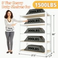 thumbnail image 6 of TrumanPick Garage Storage Shelves 5 Tier 28"W x 12"D x 60"H Metal Adjustable Heavy Duty Storage Rracks and Shelving for Kitchen Closet, White, 6 of 11