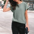 thumbnail image 5 of SUNBS Womens Summer Tops Short Sleeve Sweaters Tunic Tops Dressy Casual Business Shirts, 5 of 7