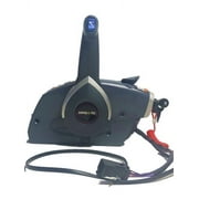Outboard Engine Side Mount Remote Control Box 5006180 Boat Throttle Control Fit for BRP Evinrude or Johnson Outboard Motor With key Trim Switch And Lanyard No Main Harness