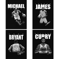 Basketball Canvas Posters Wall Art Prints Gifts for Boys and Girls Living Room Bedroom Decor (Unframed: 8x12inch-4pcs)