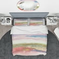 thumbnail image 3 of Designart 'Influence of Line and Color Gold Bright' Geometric Bedding Set - Duvet Cover & Shams, 3 of 4