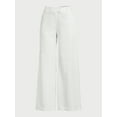 thumbnail image 5 of Scoop Women's and Women’s Plus Linen Blend Tailored Wide Leg Pants, Sizes 0-26W, 5 of 5