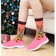 thumbnail image 4 of Sumona 6 Pairs Women Colorful Fancy Crazy Design Fastive Novelty Crew Socks, 4 of 5