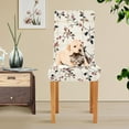 thumbnail image 4 of Yayeee 2 Pack Dining Chair Covers Stretch Parson Chairs Slipcovers Seat Protector, Floral Plaid, 4 of 6