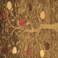 thumbnail image 1 of Ahgly Company Indoor Square Abstract Brown Modern Area Rugs, 8' Square, 1 of 4