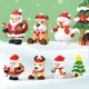 thumbnail image 2 of Bloques de construcción en miniatura de muñeco de nieve y árbol de Navidad, bonito Papá Noel ensamblado, modelo de ciervo de dibujos animados, figura de microladrillos, juguetes para niños, regalos, 2 of 4