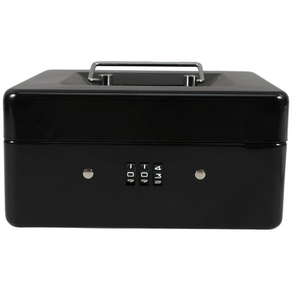 Hemoton Small Lock Box For Money With Combination Portable Metal Cash Box Safe Lock Box For Kids Secure Small Safe Box For Cash Money Office