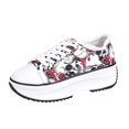 thumbnail image 3 of KEVCHE Halloween Womens Lace Up Round Toe Shoes, Casual Costume Footwear for Party Daily Wear with Comfortable Breathable Design, Festive Halloween Lace Up Shoes, 3 of 6