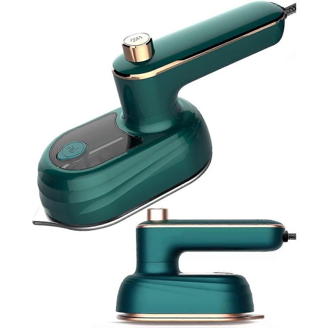 Handheld Mini Ironing Machine Can Rotate 180 Degrees Clothes Travel Iron, Quick Heating Small Portable Hot-press Clothes Iron (green - Eu)