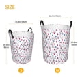 thumbnail image 2 of Lsque Rabbit Eating pattern Laundry Hamper Basket, Tall Woven Rope Hamper Basket for Clothes, Lightweight Storage Basket, Collapsible Waterproof-Small, 2 of 8