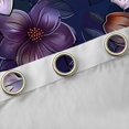 thumbnail image 4 of Manfei Vintage Flowers Curtains Pack of 2 (42x84 Each),Retro Rustic Floral Curtains Blackout,Purple Black Bedroom Curtains For Men Women,Luxury Bedroom Decor, 4 of 6