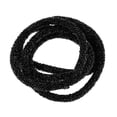 thumbnail image 1 of 1 rollo de tubos de resina con diamantes para joyería, redondos y encantadores, color negro, 1 of 8