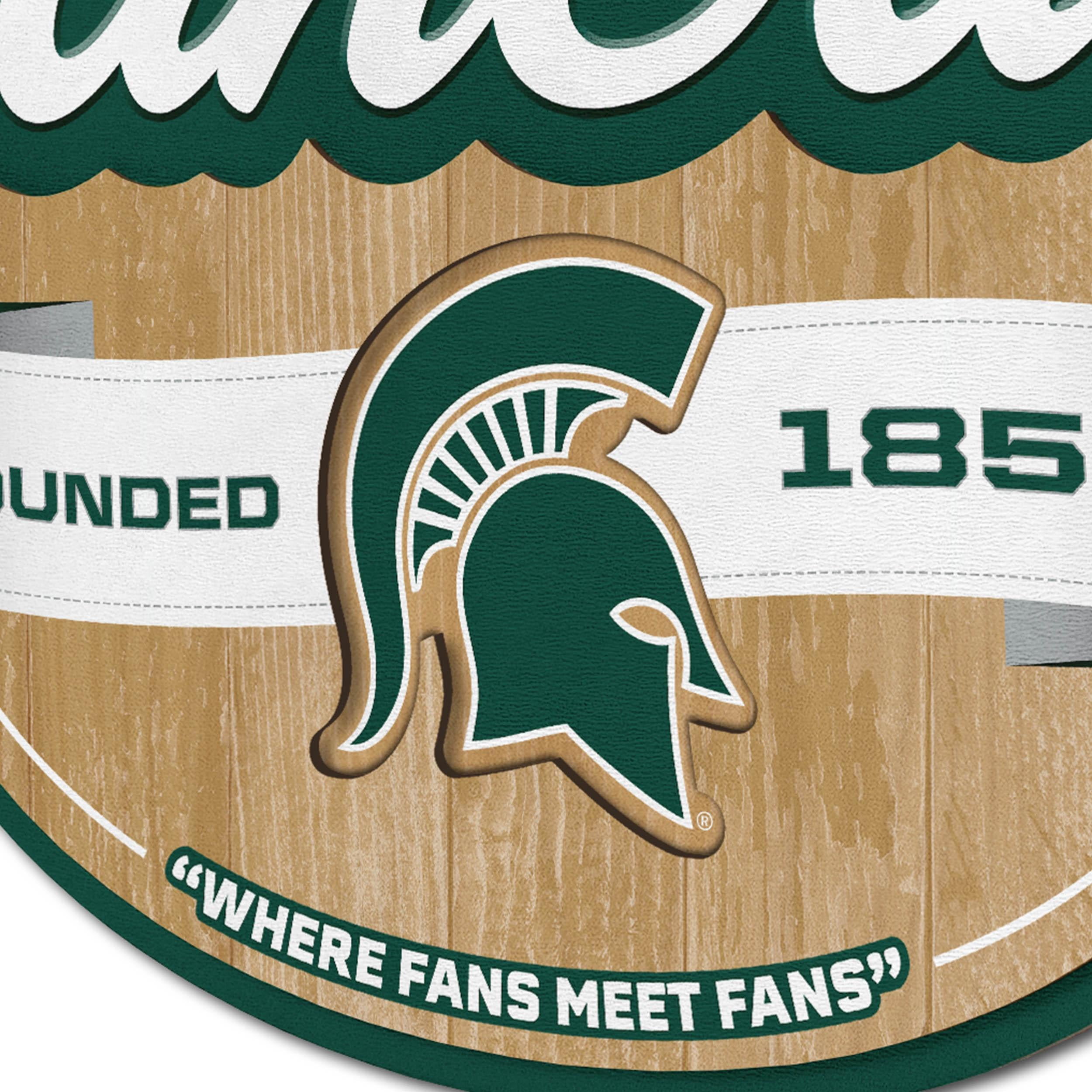 YouTheFan NCAA Michigan State Spartans Fan Cave Sign
