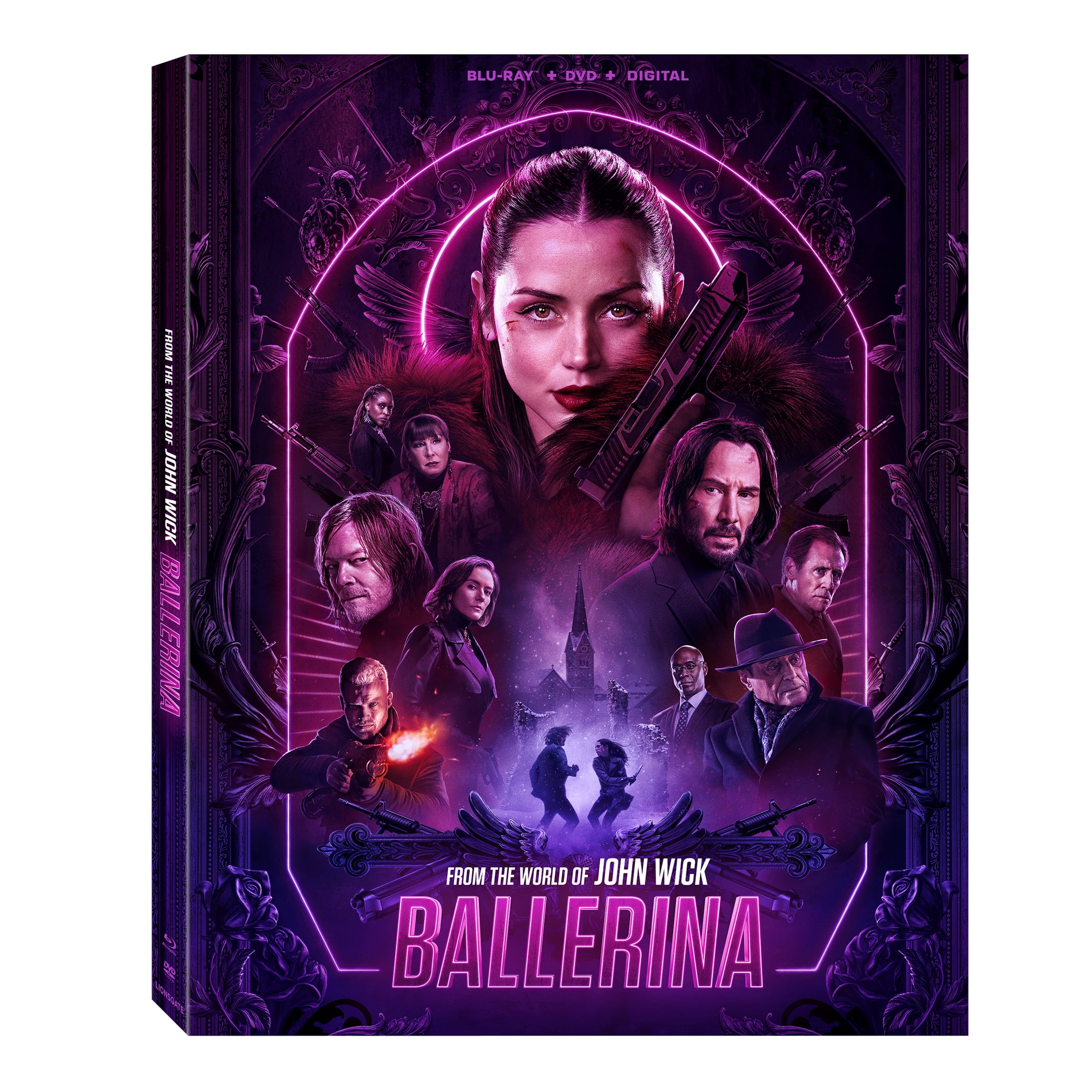 Ballerina: From the World of John Wick (Steelbook) (Walmart Exclusive) (4K Ultra HD + Blu-ray + Digital Copy) Lionsgate, Action