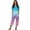 Blue and Purple-Skull Fish Scale, variant on Crow Printed Pajama Set for Women, Comfy 2 Piece Pjs Set Round Neck Tops and Capri Pant Sleepwear with Pockets, XL